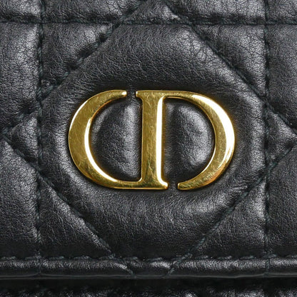 Dior ディオール カロ ヴェロニア 三つ折り財布 ブラック S5251UWHC_M900 レディース【中古】