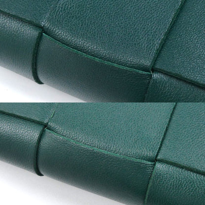 BOTTEGAVENETA ボッテガヴェネタ カセット スモール 二つ折り財布 エメラルドグリーン 742698VCQC43049 レディース【中古】