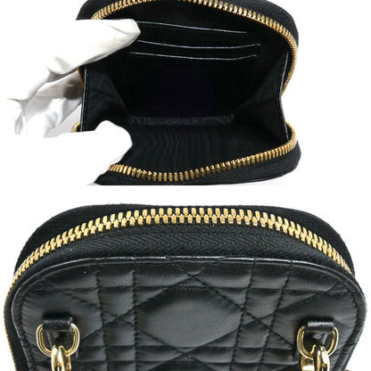 Dior ディオール カナージュ フォンポーチ ショルダーバッグ ブラック S0872ONMJ_M900 レディース【中古】