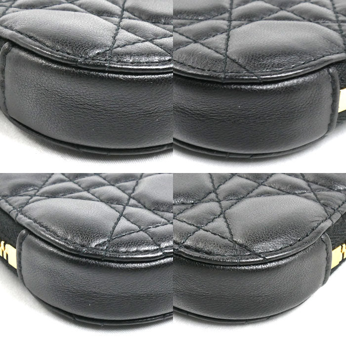 Dior ディオール カナージュ フォンポーチ ショルダーバッグ ブラック S0872ONMJ_M900 レディース【中古】