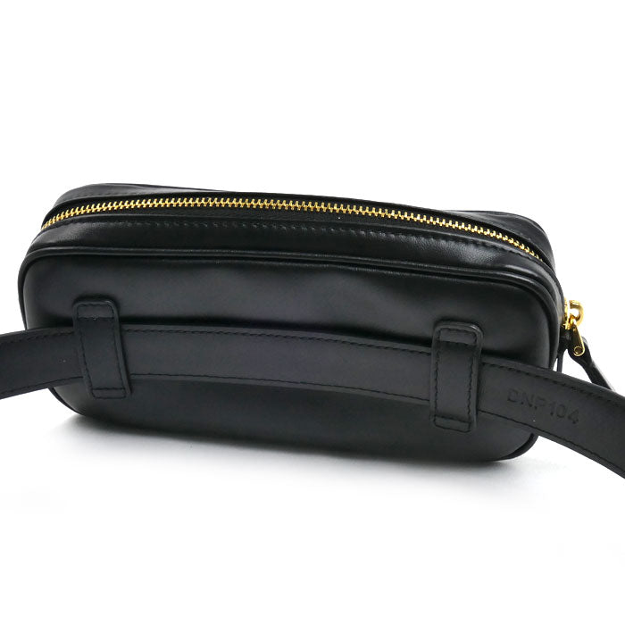 Miu Miu ミュウ ミュウ ロゴ ボディバッグ ブラック DNP104 2E6Y F0002 レディース【中古】【美品】