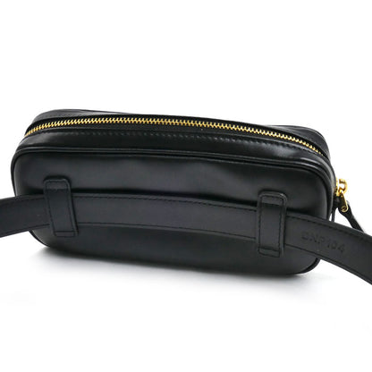 Miu Miu ミュウ ミュウ ロゴ ボディバッグ ブラック DNP104 2E6Y F0002 レディース【中古】【美品】