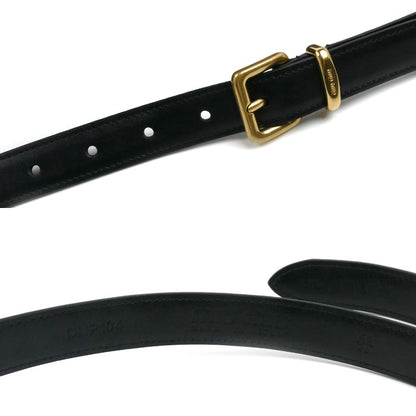 Miu Miu ミュウ ミュウ ロゴ ボディバッグ ブラック DNP104 2E6Y F0002 レディース【中古】【美品】