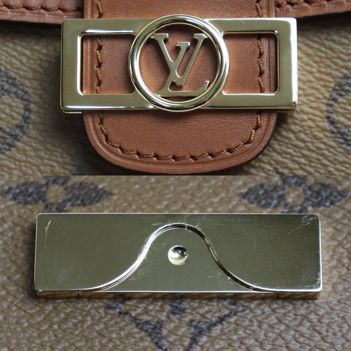 LOUIS VUITTON ルイ・ヴィトン ドフィーヌBB ショルダーバッグ モノグラム・リバース ブラウン M68621 SP3189/BC2179 レディース【中古】【美品】