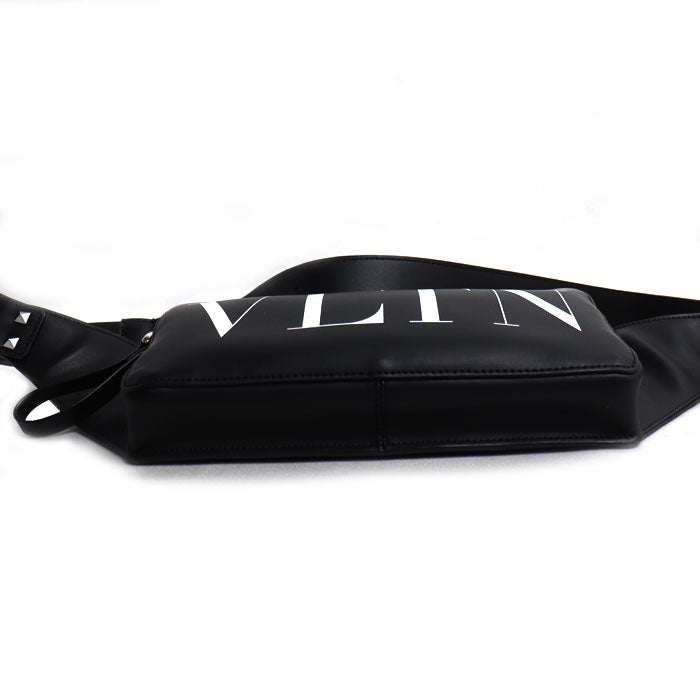 VALENTINO ヴァレンティノ VLTNロゴ ボディバッグ ブラック 2Y2B0719WJW メンズ【中古】