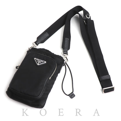 PRADA プラダ Re-Nylon スマートフォンケース ショルダーバッグ ブラック 2ZH155_2DMI_F0002 IC レディース【中古】