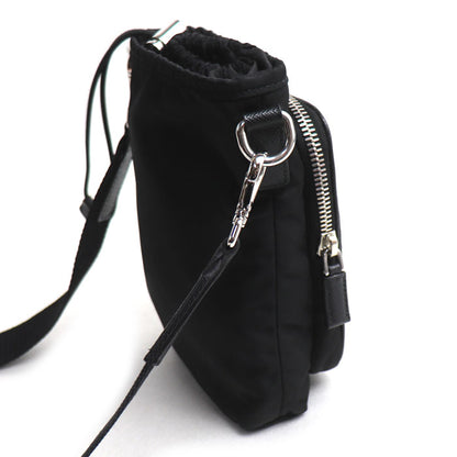 PRADA プラダ Re-Nylon スマートフォンケース ショルダーバッグ ブラック 2ZH155_2DMI_F0002 IC レディース【中古】