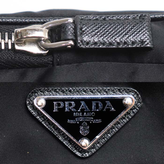 PRADA プラダ Re-Nylon スマートフォンケース ショルダーバッグ ブラック 2ZH155_2DMI_F0002 IC レディース【中古】
