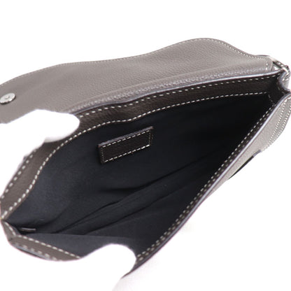 Dior ディオール サドル ボディバッグ ブラウングレー 1ADPO095YKY ユニセックス【中古】