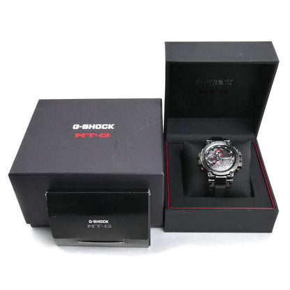 CASIO カシオ G-SHOCK MT-G Bluetooth搭載 電波 腕時計 ソーラー ブラック MTG-B1000B-1AJF メンズ【中古】【美品】