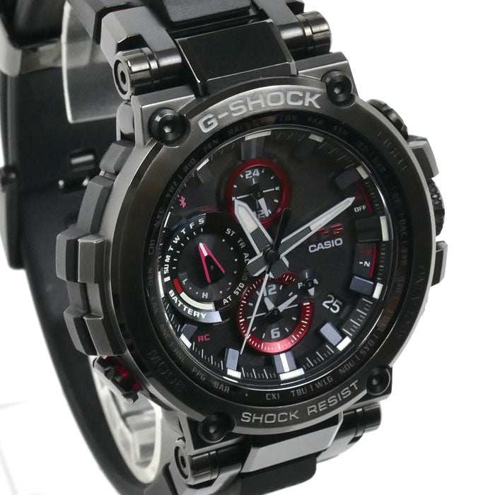 CASIO カシオ G-SHOCK MT-G Bluetooth搭載 電波 腕時計 ソーラー ブラック MTG-B1000B-1AJF メンズ【中古】【美品】