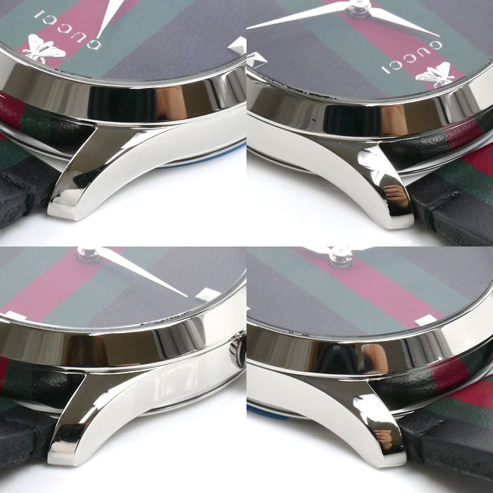 GUCCI グッチ Gタイムレス シェリーウォッチ 腕時計 電池式 YA1264079 メンズ【中古】【美品】