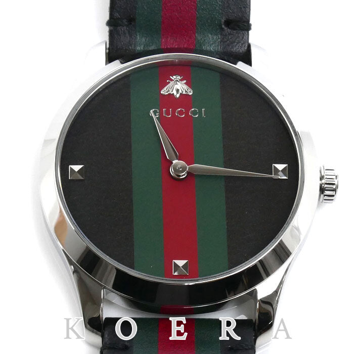 GUCCI グッチ Gタイムレス シェリーウォッチ 腕時計 電池式 YA1264079 メンズ【中古】【美品】