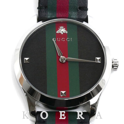 GUCCI グッチ Gタイムレス シェリーウォッチ 腕時計 電池式 YA1264079 メンズ【中古】【美品】