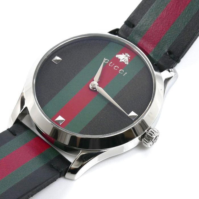 GUCCI グッチ Gタイムレス シェリーウォッチ 腕時計 電池式 YA1264079 メンズ【中古】【美品】