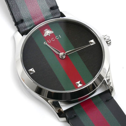 GUCCI グッチ Gタイムレス シェリーウォッチ 腕時計 電池式 YA1264079 メンズ【中古】【美品】