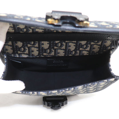 Dior ディオール ギャロップ オブリーク ジャカード ショルダーバッグ ネイビー 1ADPO033YKY メンズ【中古】【美品】