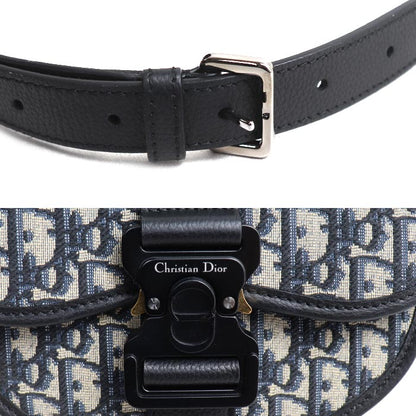 Dior ディオール ギャロップ オブリーク ジャカード ショルダーバッグ ネイビー 1ADPO033YKY メンズ【中古】【美品】