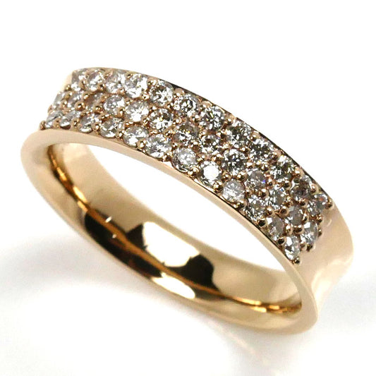 K18PG ピンクゴールド リング・指輪 ダイヤモンド0.62ct 13.5号 6.1g レディース【中古】