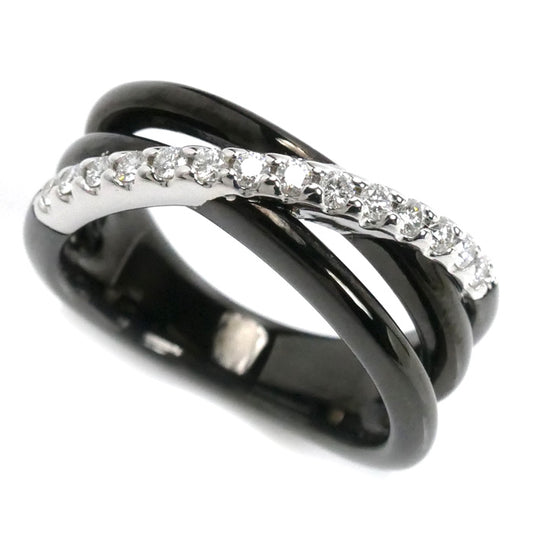 TASAKI タサキ K18WG ホワイトゴールド リング・指輪 ダイヤモンド0.23ct 12号 9.1g レディース【中古】