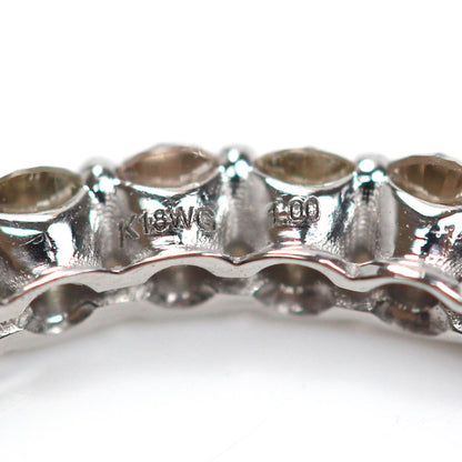 K18WG ホワイトゴールド フルエタニティ リング・指輪 ダイヤモンド1.00ct 14号 1.4g レディース【中古】