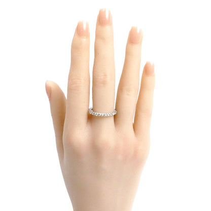 K18WG ホワイトゴールド フルエタニティ リング・指輪 ダイヤモンド1.00ct 14号 1.4g レディース【中古】