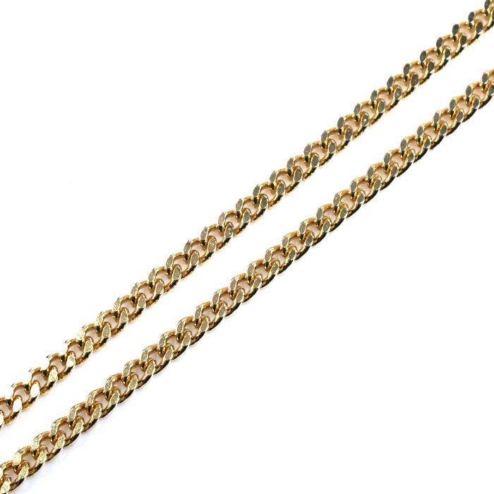 K18YG イエローゴールド ネックレス 喜平2面カット 10.0g 60cm ユニセックス【中古】