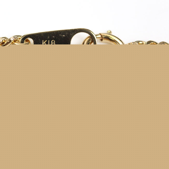 K18YG イエローゴールド ネックレス 喜平2面カット 10.0g 60cm ユニセックス【中古】