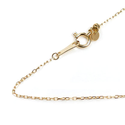 K18YG イエローゴールド ネックレス 小豆 1.1g ～45cm ユニセックス【中古】