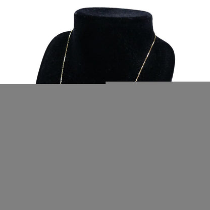 K18YG イエローゴールド ネックレス 小豆 1.1g ～45cm ユニセックス【中古】