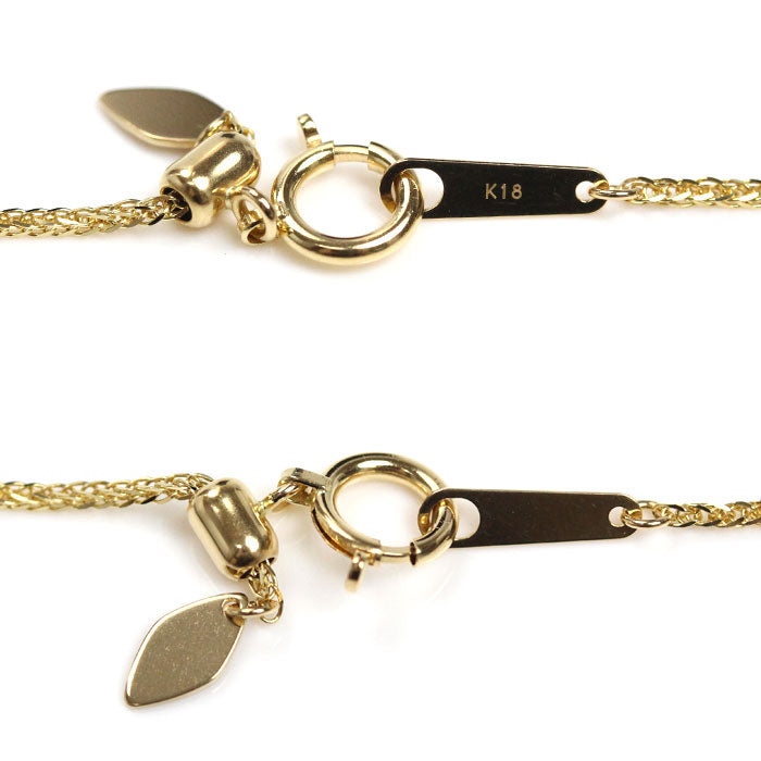 K18YG イエローゴールド ネックレス 2.7g ～60cm ユニセックス【中古】