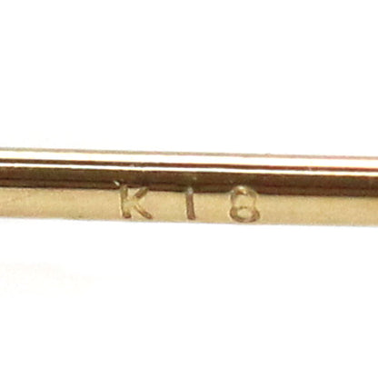 K18YG イエローゴールド ロング ピアス パール約3.5mm 1.7g レディース【中古】