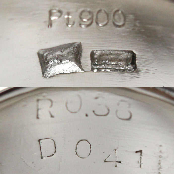 Pt900プラチナ リング・指輪 ルビー0.38ct ダイヤモンド0.41ct 20号 31.2g メンズ【中古】【美品】