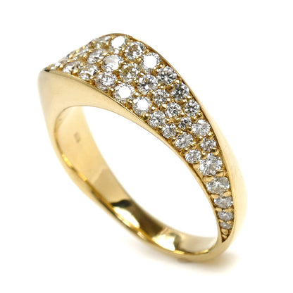 K18YG イエローゴールド リング・指輪 ダイヤモンド1.00ct 13号 8.0g レディース【中古】