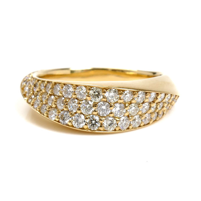 K18YG イエローゴールド リング・指輪 ダイヤモンド1.00ct 13号 8.0g レディース【中古】