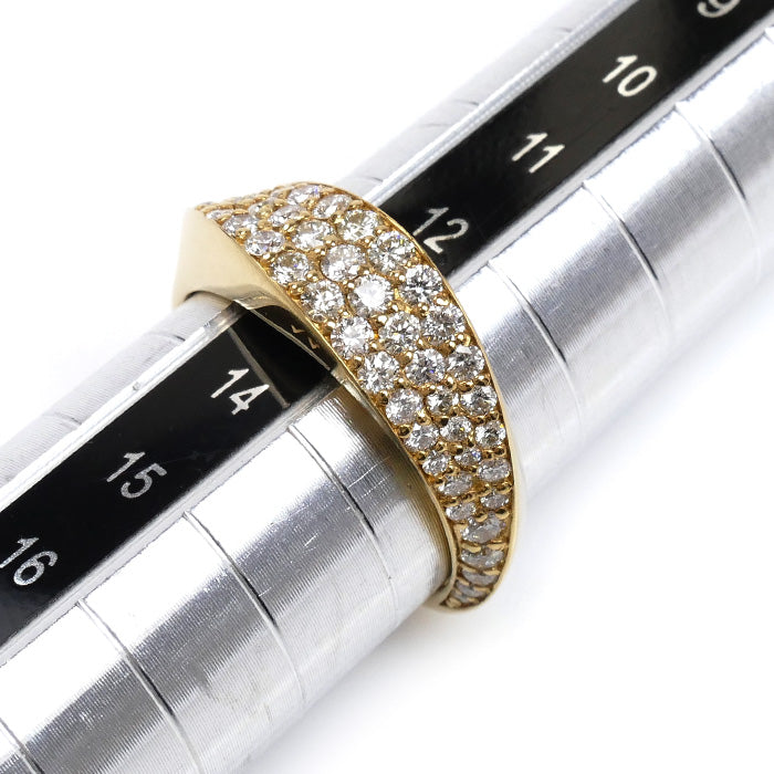 K18YG イエローゴールド リング・指輪 ダイヤモンド1.00ct 13号 8.0g レディース【中古】