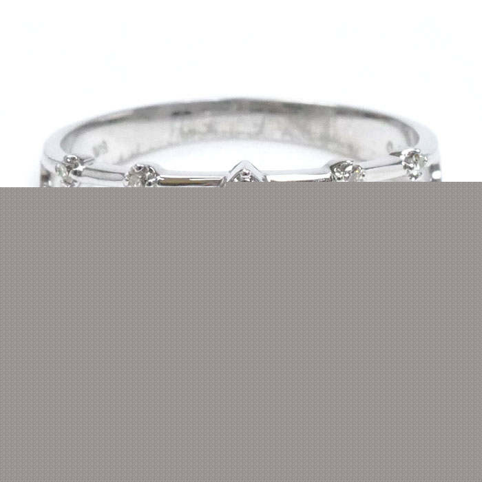 K18WG ホワイトゴールド リング・指輪 ダイヤモンド0.25ct 17号 3.4g レディース【中古】【美品】