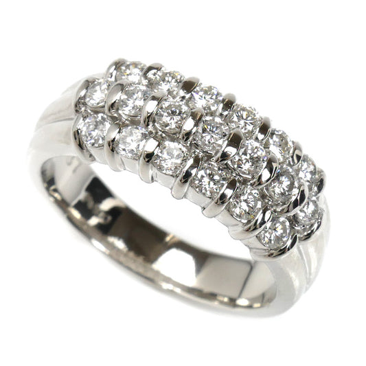 Pt900プラチナ ダイヤ リング・指輪 ダイヤモンド0.87ct 15号 9.1g レディース【中古】