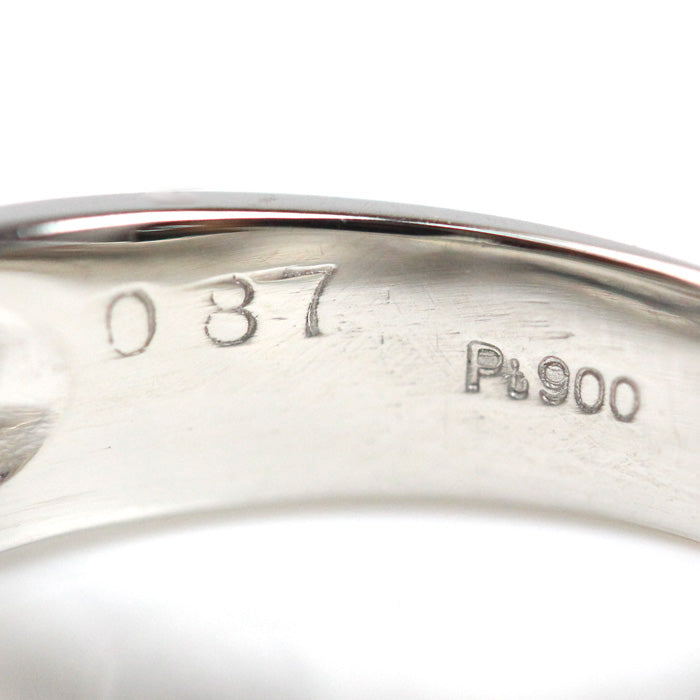 Pt900プラチナ ダイヤ リング・指輪 ダイヤモンド0.87ct 15号 9.1g レディース【中古】