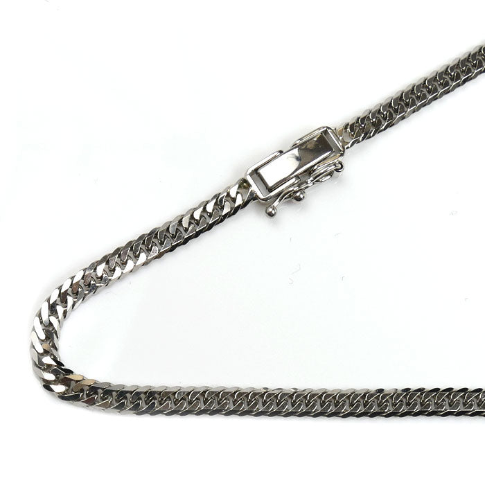 Pt850プラチナ ネックレス 喜平6面Wカット 20.2g 50cm ユニセックス【中古】