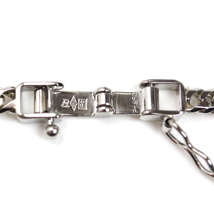 Pt850プラチナ ネックレス 喜平6面Wカット 20.2g 50cm ユニセックス【中古】