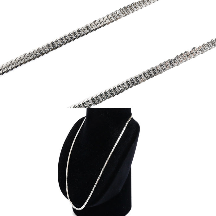 Pt999 ネックレス 喜平6面Wカット 20.6g 51cm メンズ【中古】