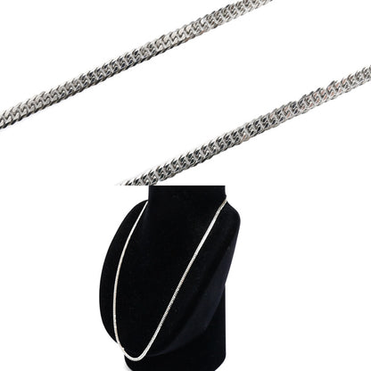 Pt999 ネックレス 喜平6面Wカット 20.6g 51cm メンズ【中古】