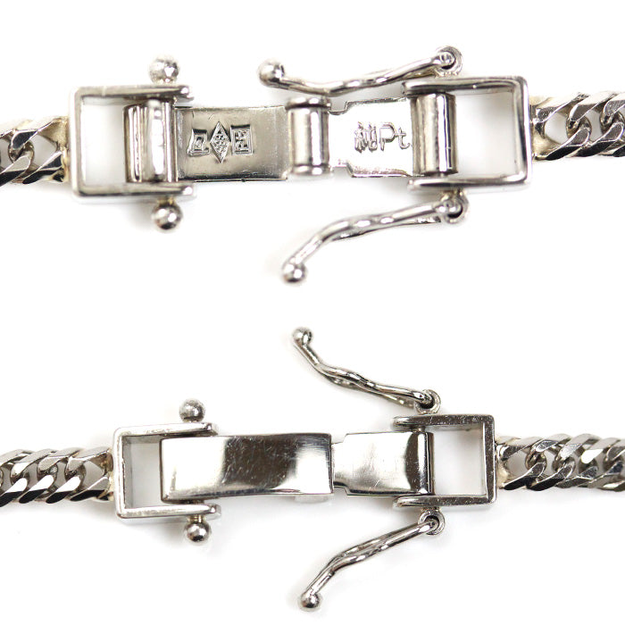 Pt999 ネックレス 喜平6面Wカット 20.6g 51cm メンズ【中古】