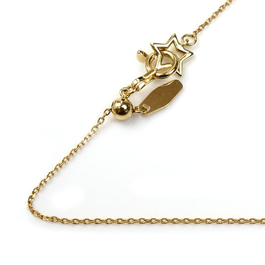 K18YG イエローゴールド ネックレス 小豆 1.6g ～44cm レディース【中古】