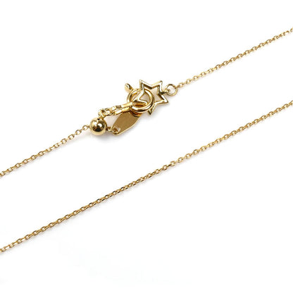 K18YG イエローゴールド ネックレス 小豆 1.6g ～44cm レディース【中古】