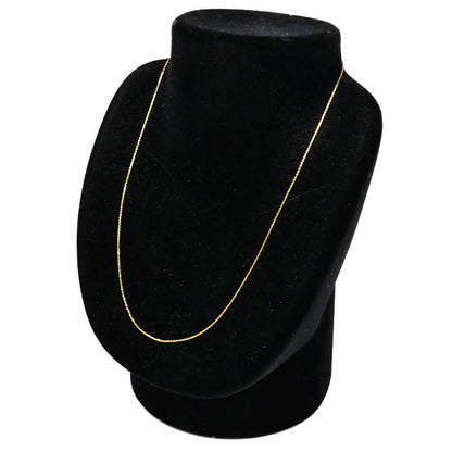 K18YG イエローゴールド ネックレス 小豆 1.6g ～44cm レディース【中古】