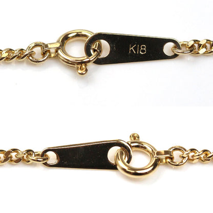 K18YG イエローゴールド ネックレス 喜平2面カット 5.2g 45cm ユニセックス【中古】【美品】