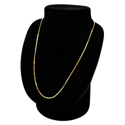 K18YG イエローゴールド ネックレス 喜平2面カット 5.2g 45cm ユニセックス【中古】【美品】