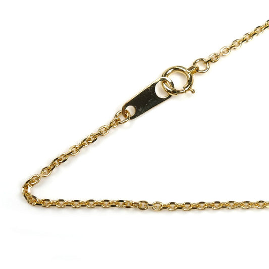 K18YG イエローゴールド ネックレス 小豆 2.8g 40cm レディース【中古】